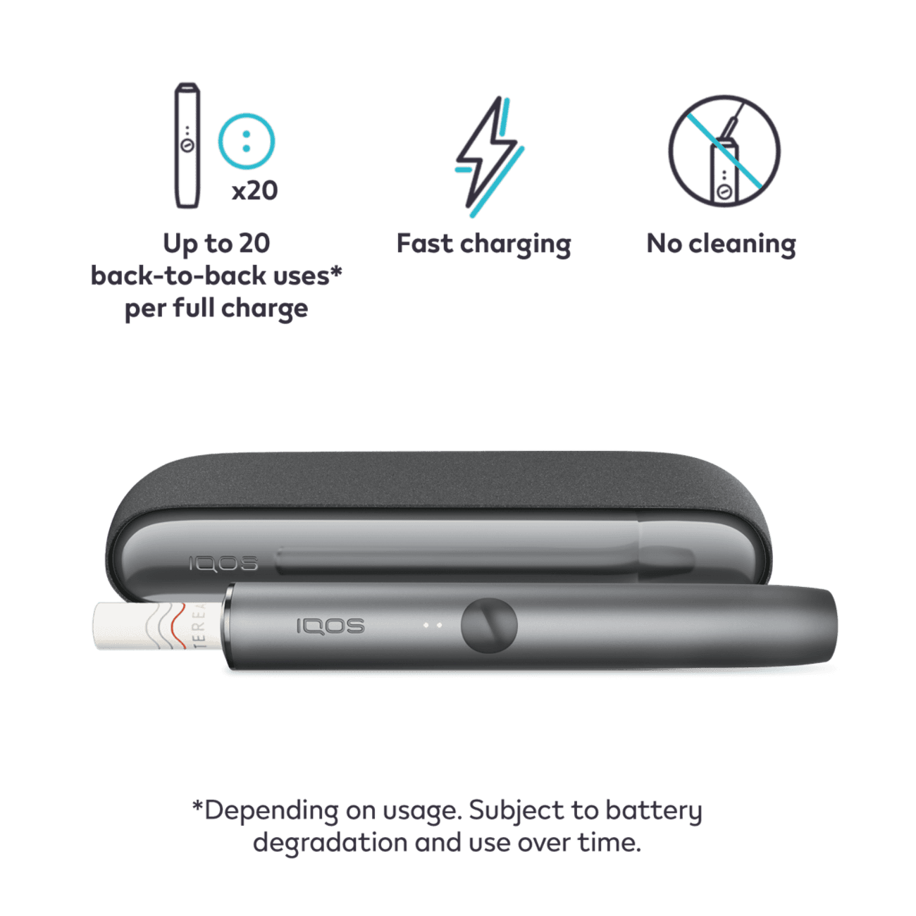 iqos iluma pebble gri renk